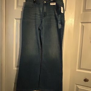 Old Navy Blue Flare Wide Leg Jeans